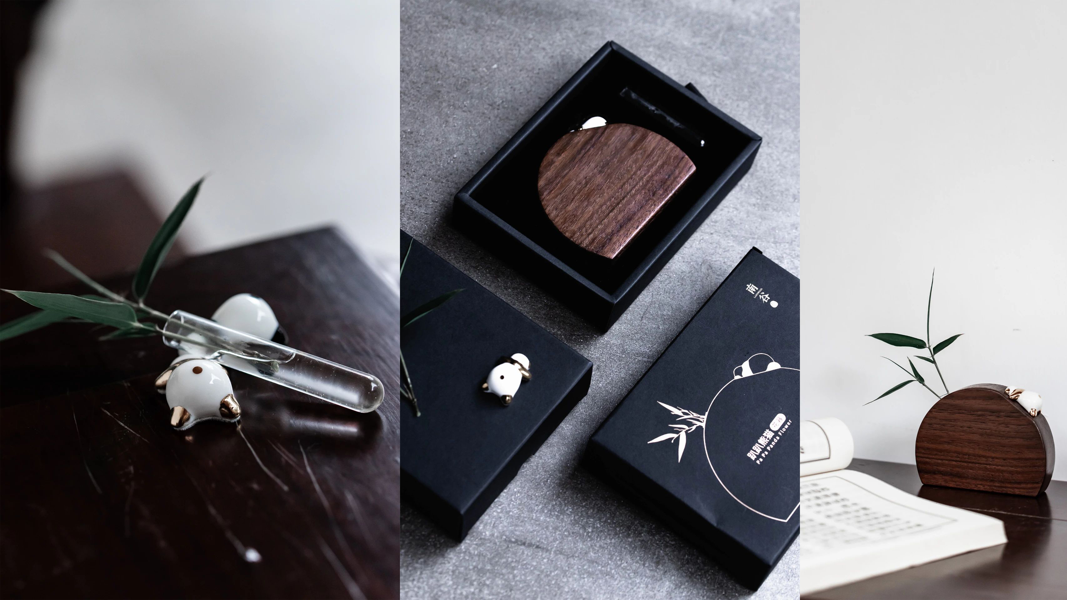 Floral apparatus，Fragrant plug，wooden ，ceramics，panda，