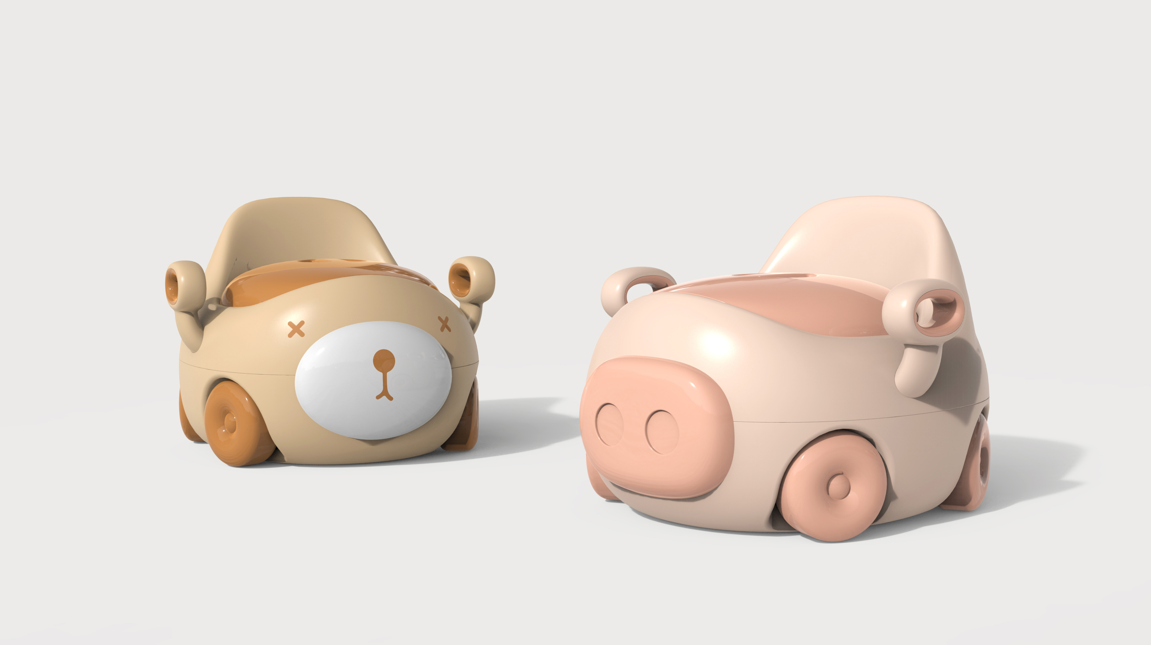 Children's cartoon bedpan，