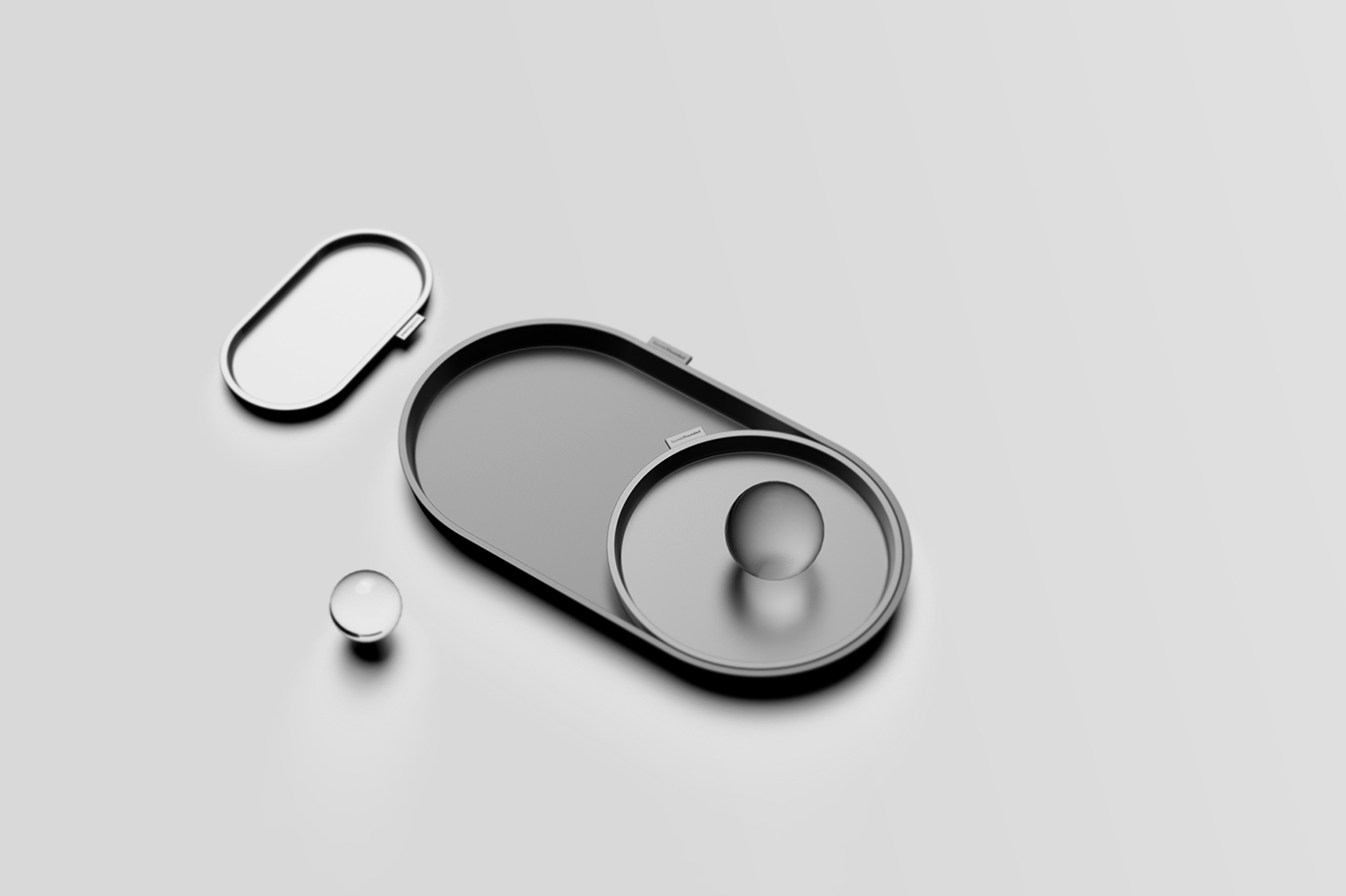 Tray，simple and easy，circular，Can overlap，industrial design，