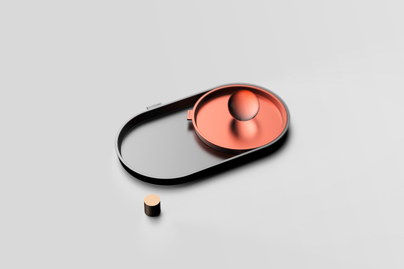 Tray，simple and easy，circular，Can overlap，industrial design，