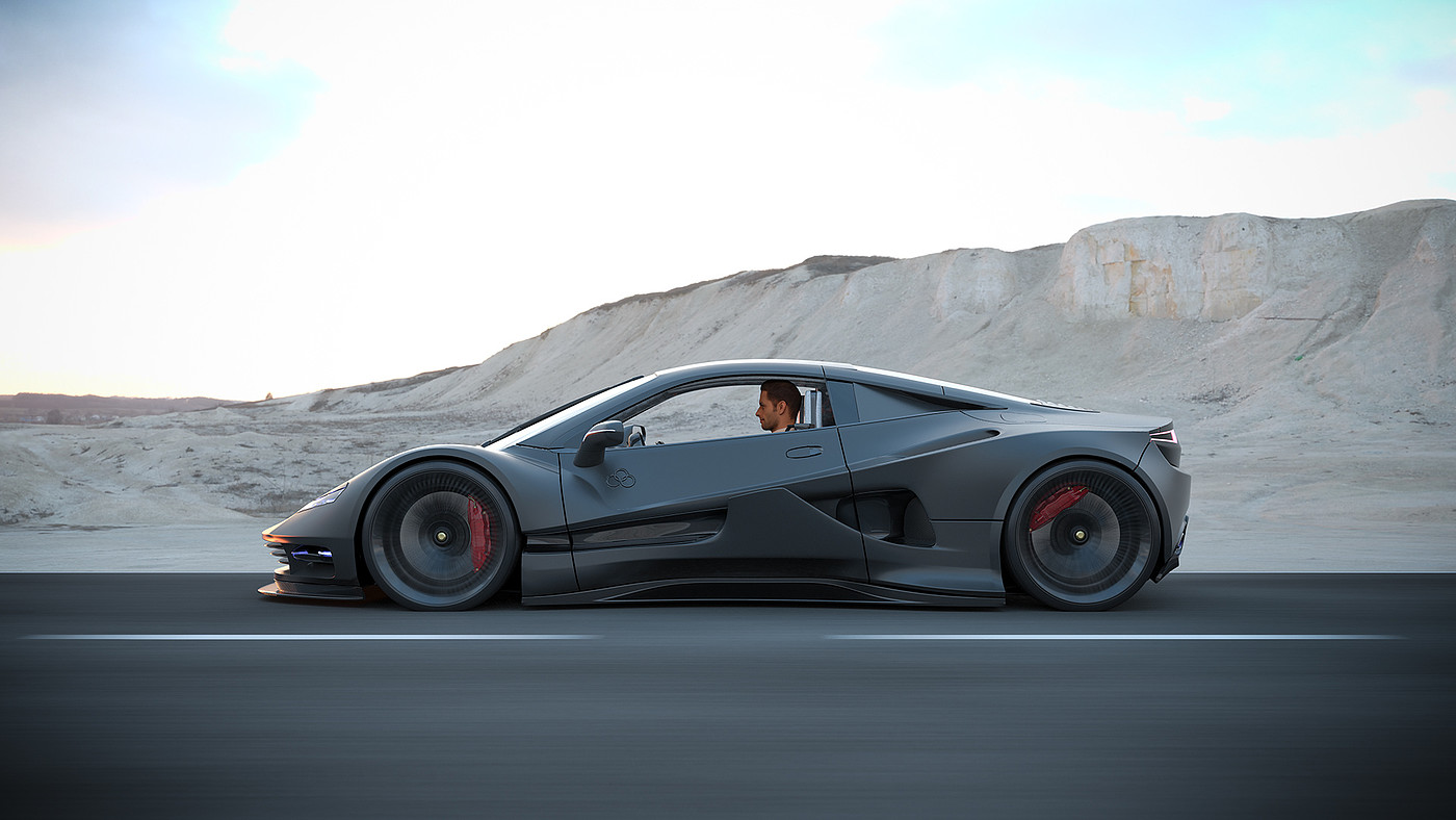 H6 Guest，six × 3 direct drive engine，Net zero emission，Sports car，