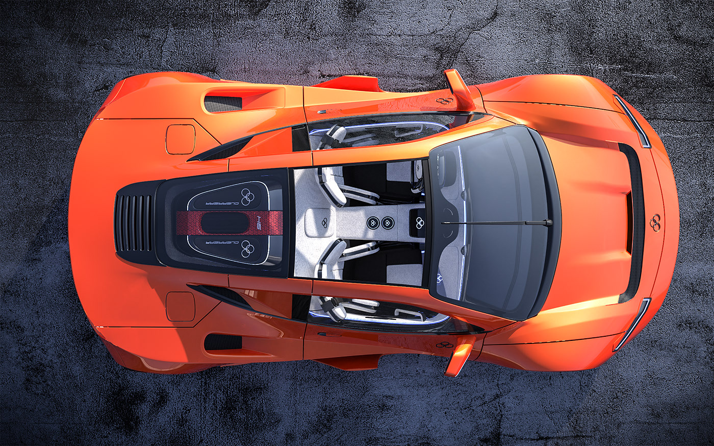 H6 Guest，six × 3 direct drive engine，Net zero emission，Sports car，