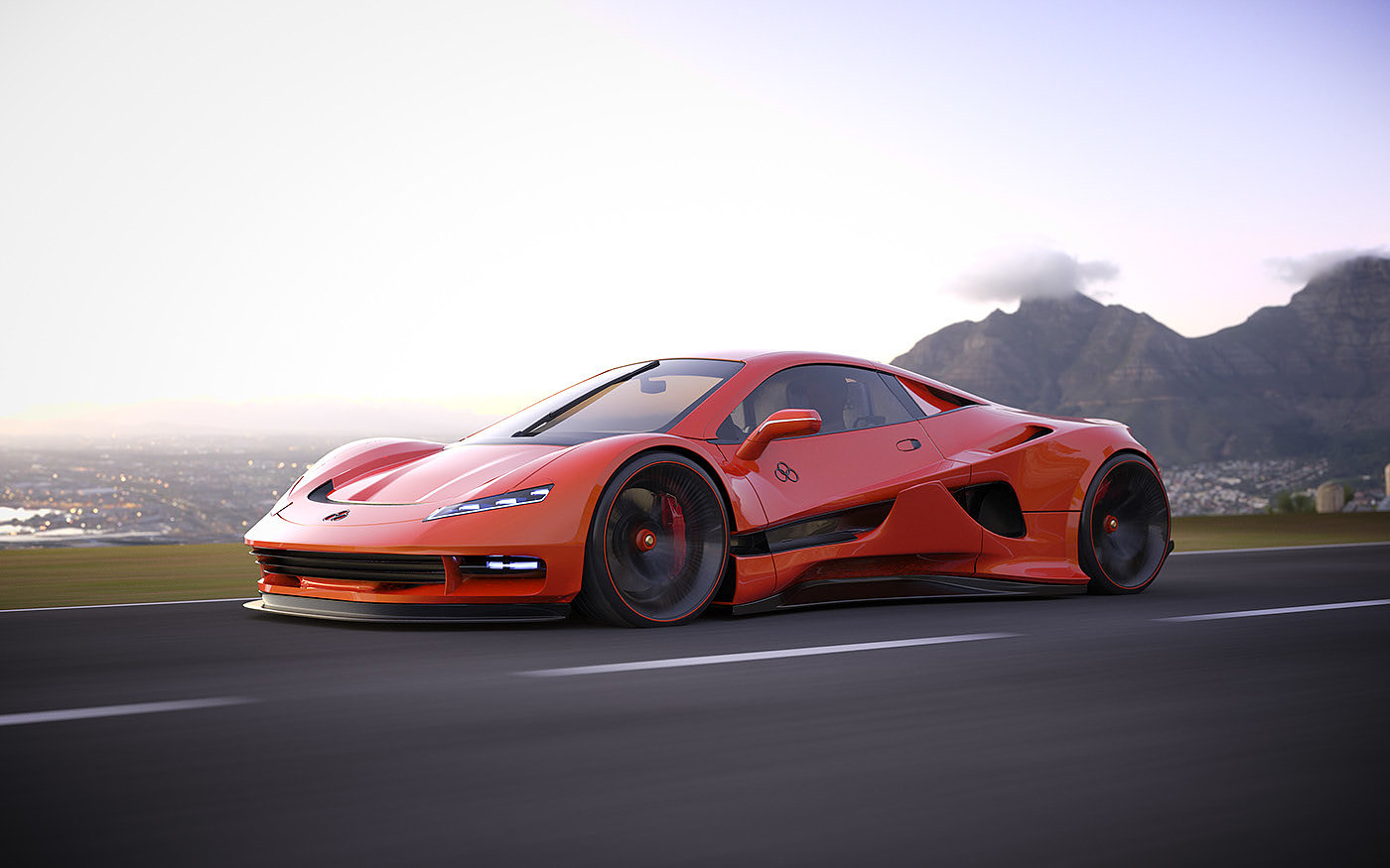 H6 Guest，six × 3 direct drive engine，Net zero emission，Sports car，