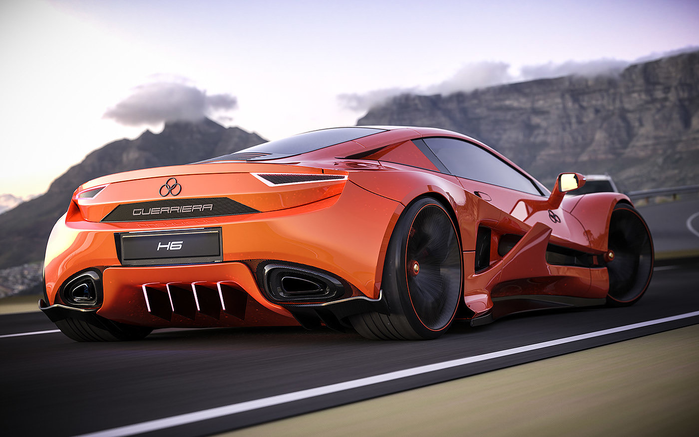 H6 Guest，six × 3 direct drive engine，Net zero emission，Sports car，
