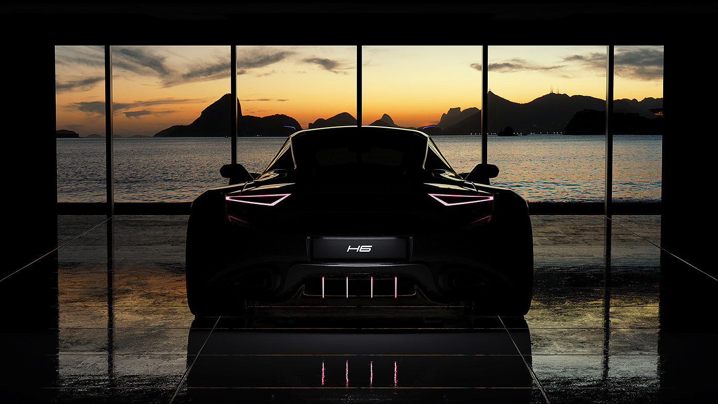 H6 Guest，six × 3 direct drive engine，Net zero emission，Sports car，
