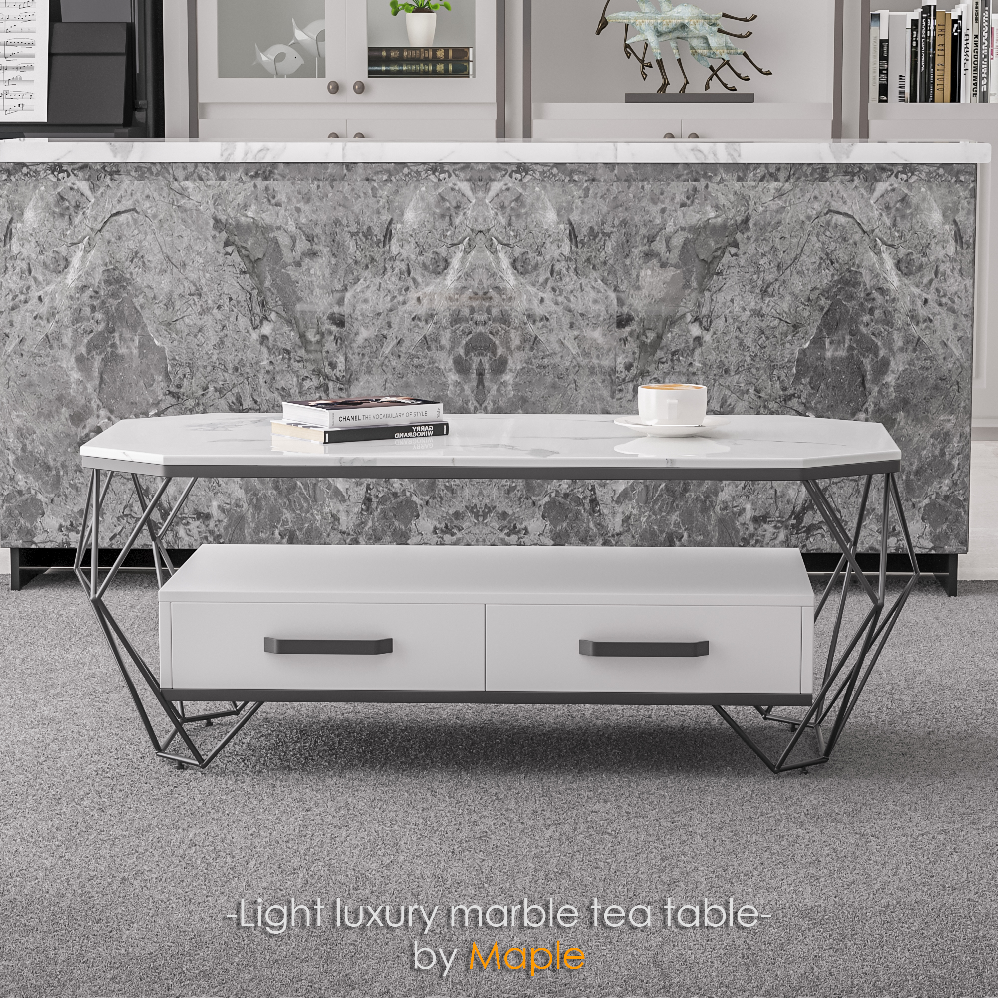 3d，corona，design sketch，tea table，furniture，