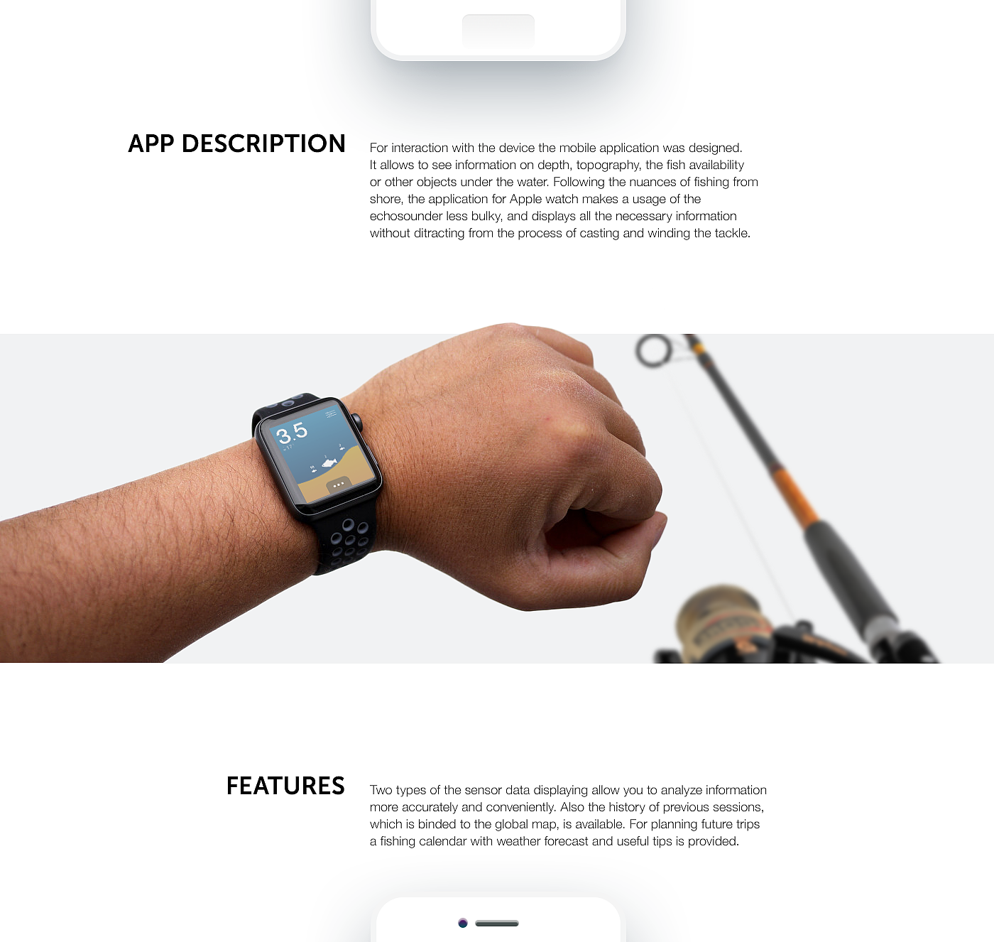 Artifact，conceptual design，fish finder ，app，Intelligent device，go fishing，
