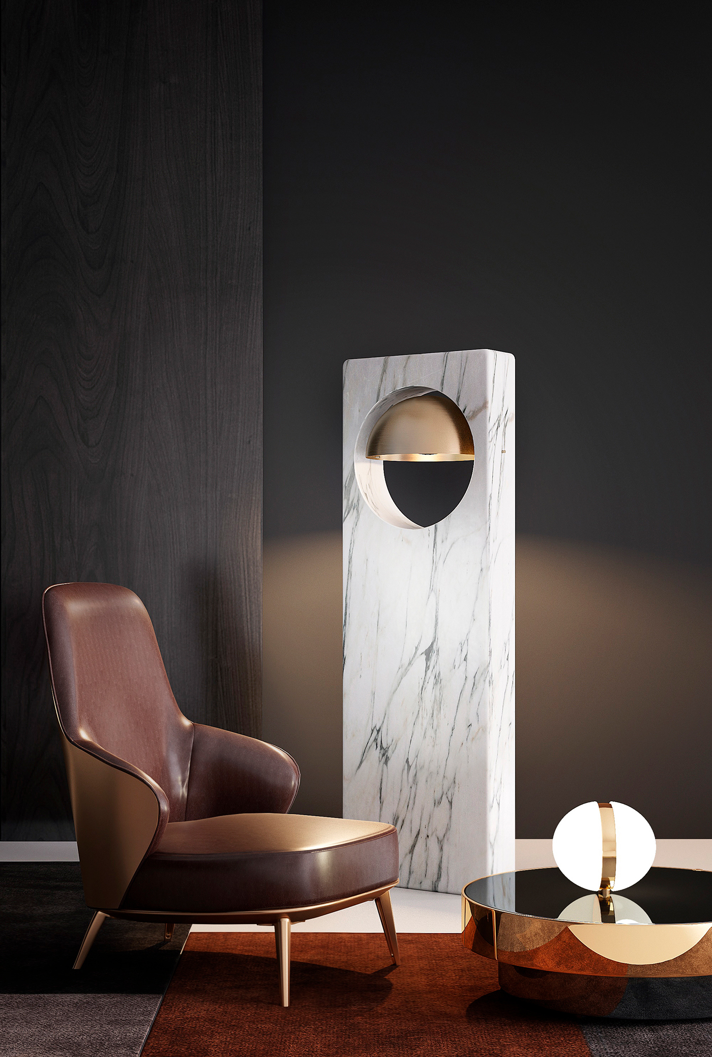 lamps and lanterns，furniture，monum，moon，originality，rotate，