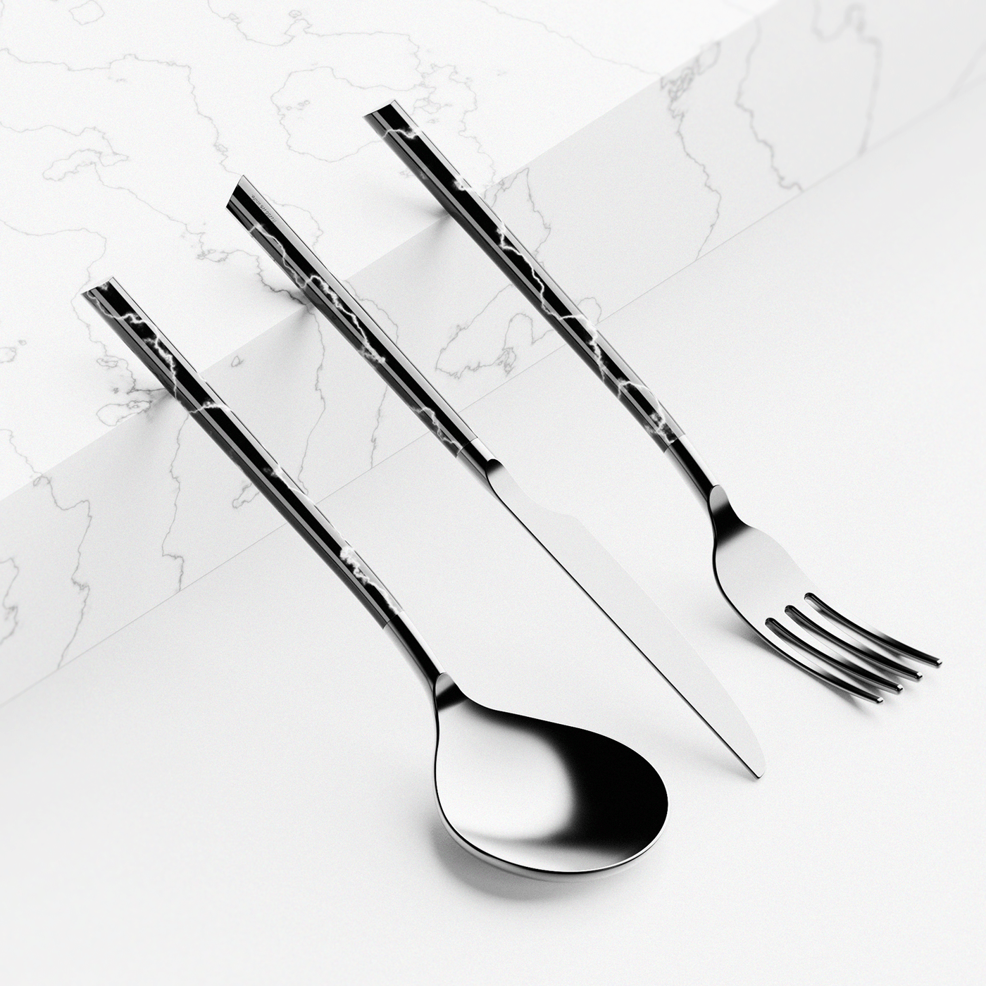 tableware，Teardrop，brass，Marble，stainless steel，Oliver Perretta，