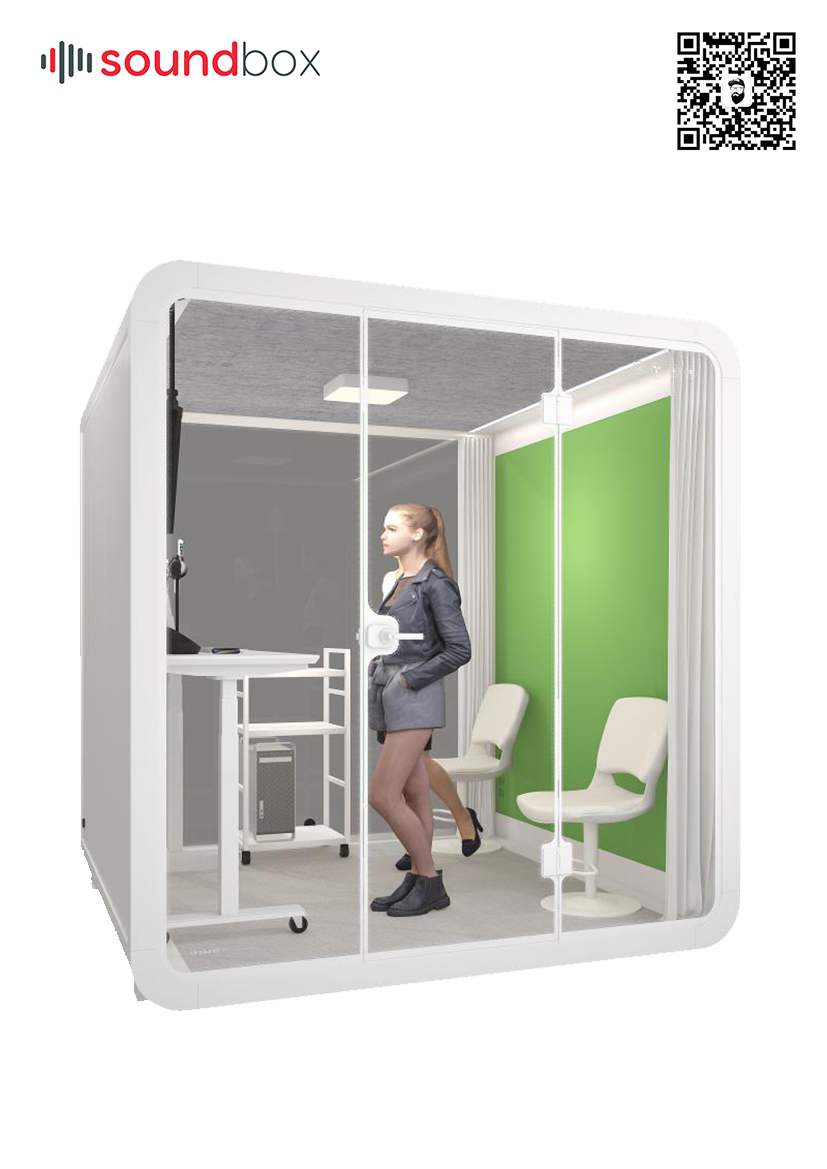 Live broadcast cabin, lesson recording room, online education，