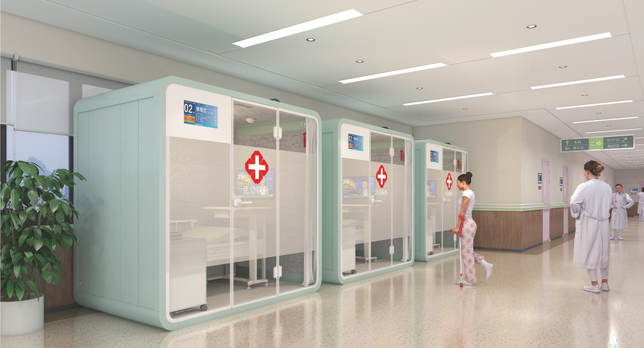 Mobile isolation cabin, activity ward, medical live broadcast，