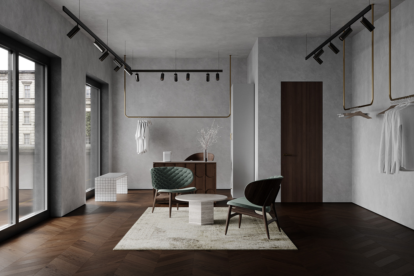 Antari exhibition hall，Maria Nedybaluk，SHOWROOM ANTARI，