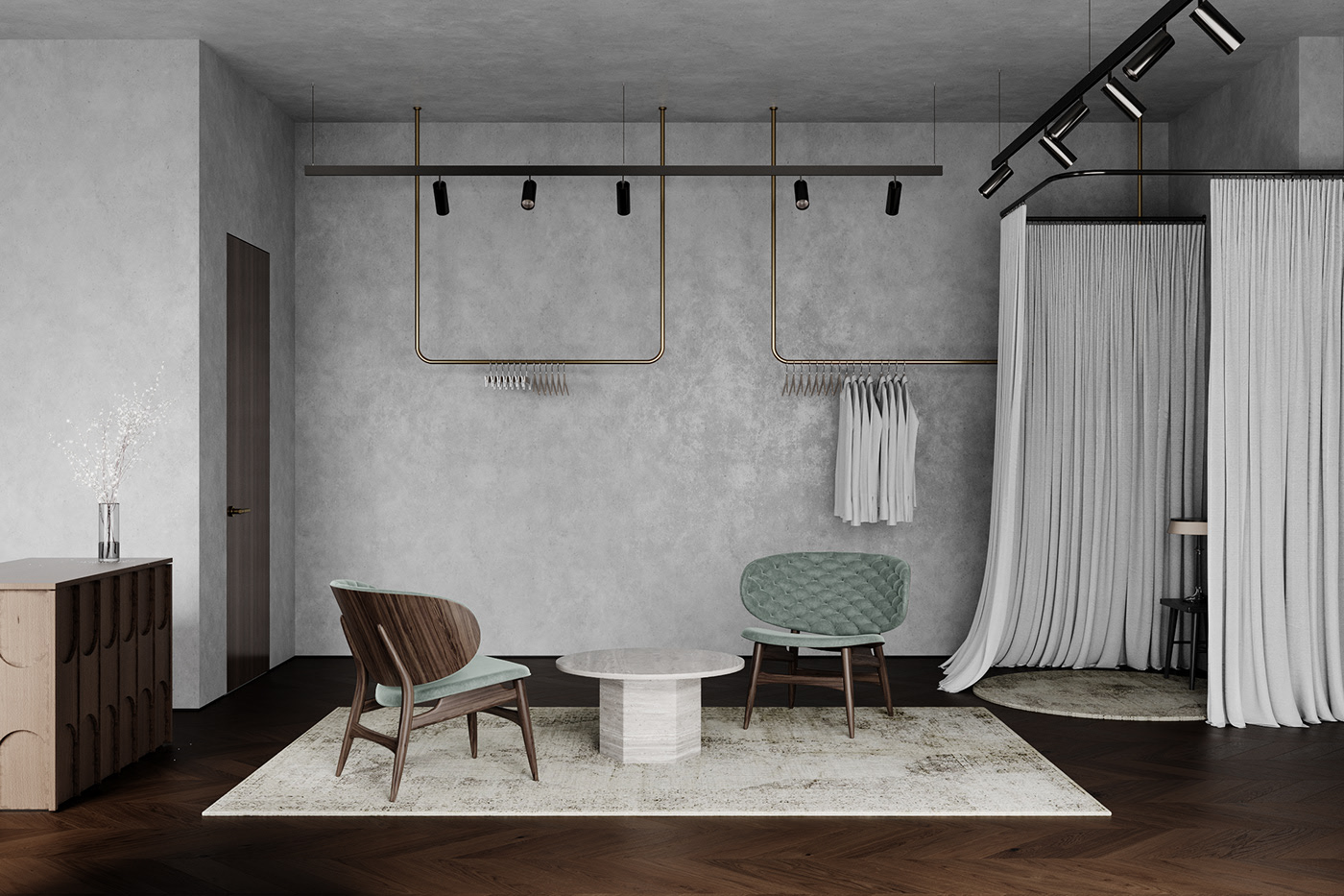 Antari exhibition hall，Maria Nedybaluk，SHOWROOM ANTARI，