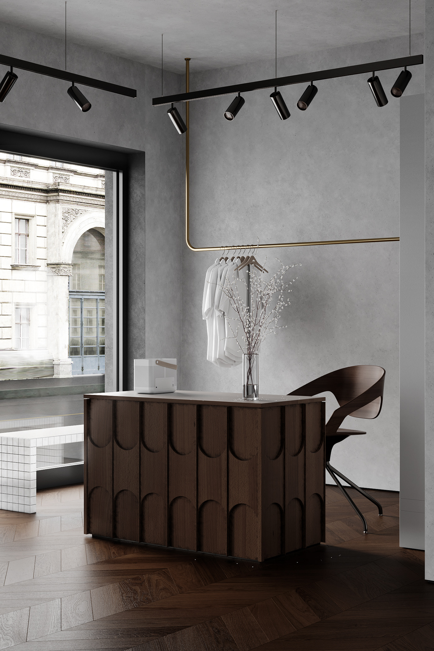 Antari exhibition hall，Maria Nedybaluk，SHOWROOM ANTARI，