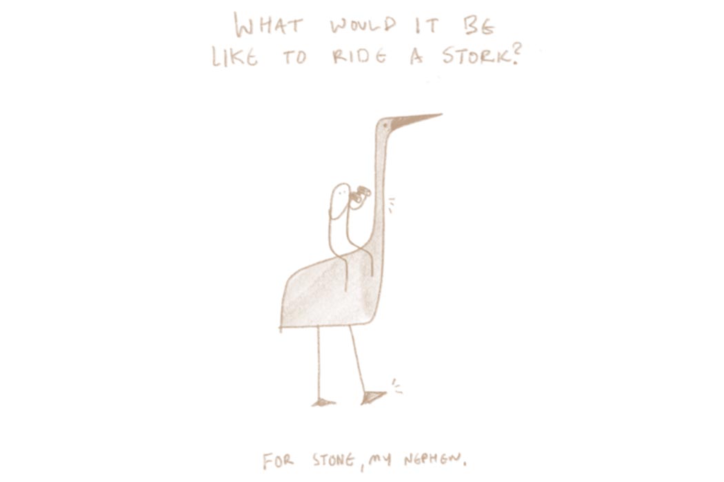 Krishna Rammoha，Stork，Small chair，