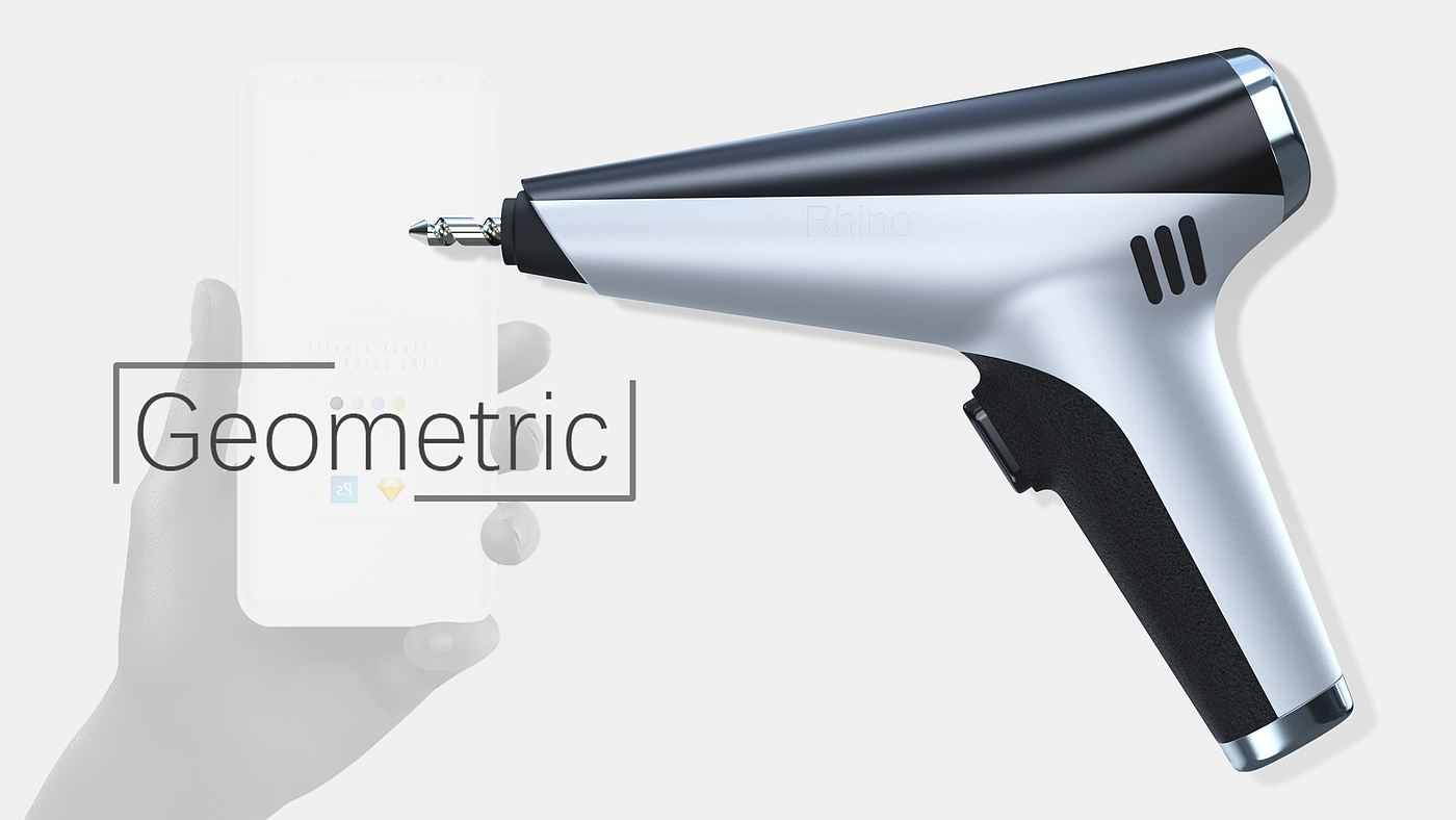 Electric drill，form，modelling，appearance，industrial design，