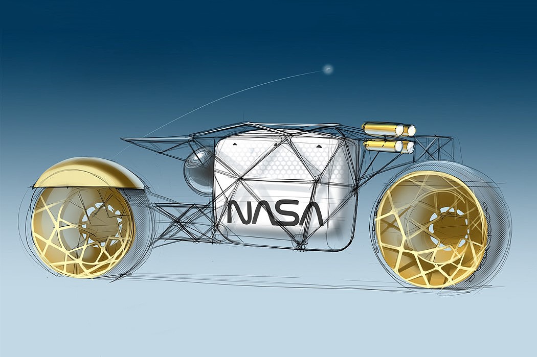 NASA motorcycle，On the moon，Making doughnuts，