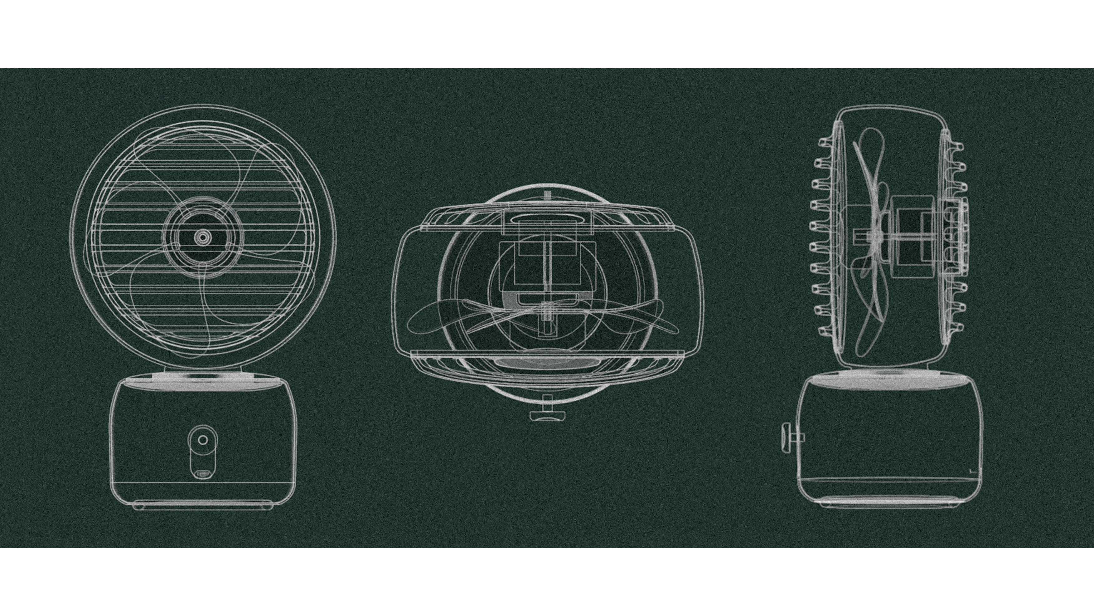 product design，industrial design，sample reels，Keyshot rendering，Desktop small fan，