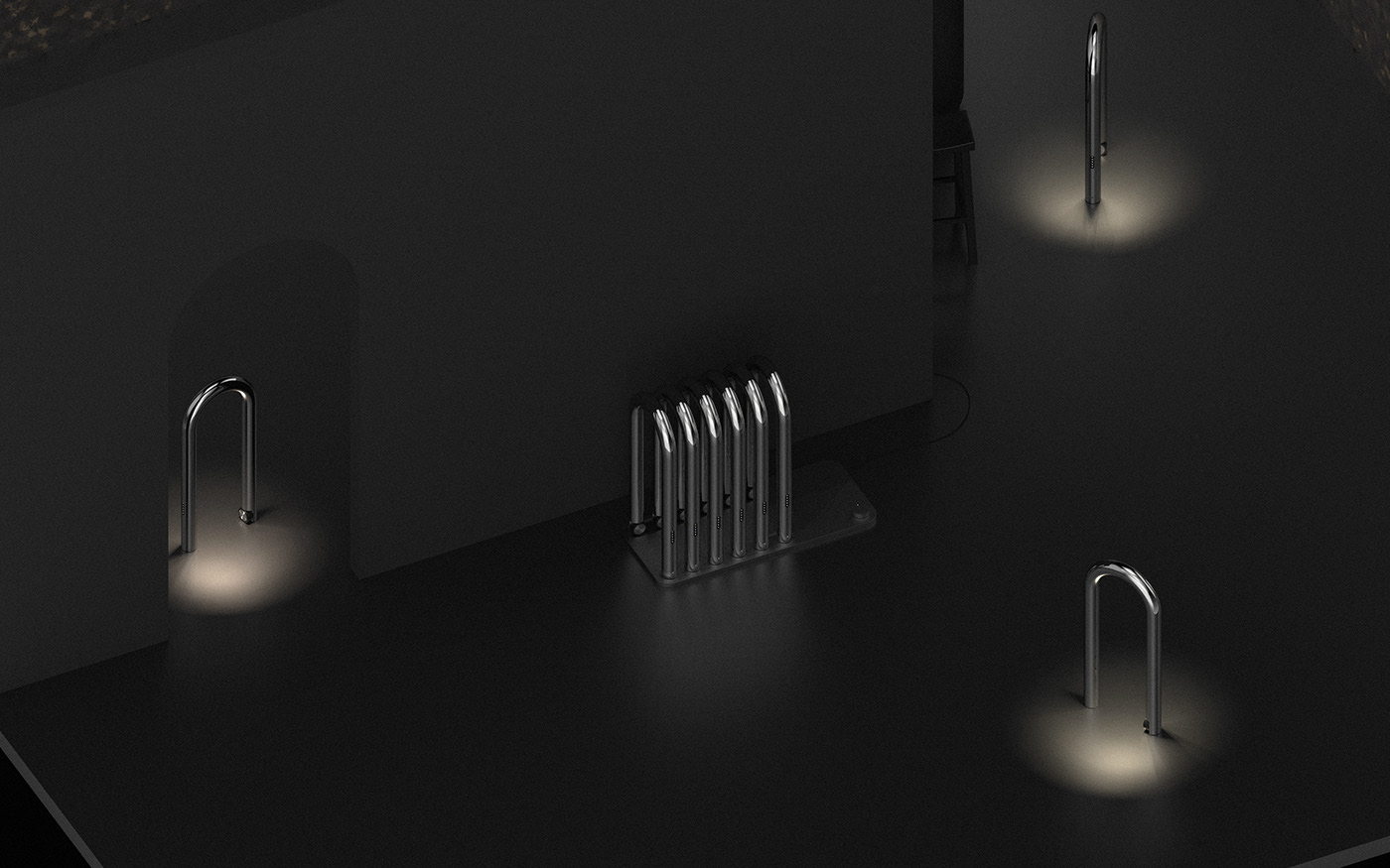 an electric appliance，heater，wireless，move，concept，