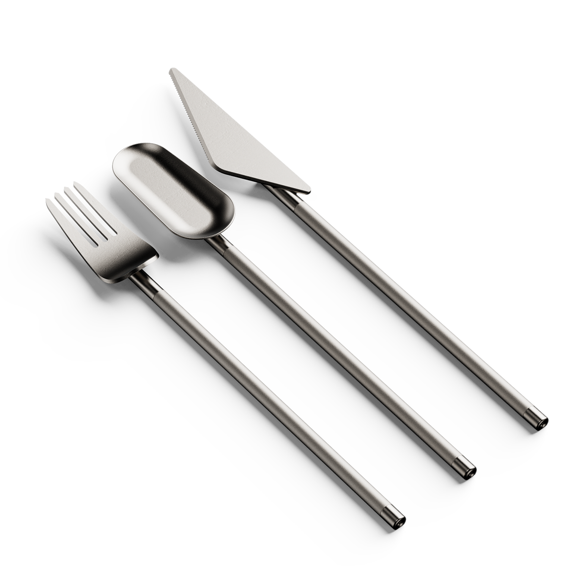 Deconstruction tableware，knife and fork，Deconstruction concept，
