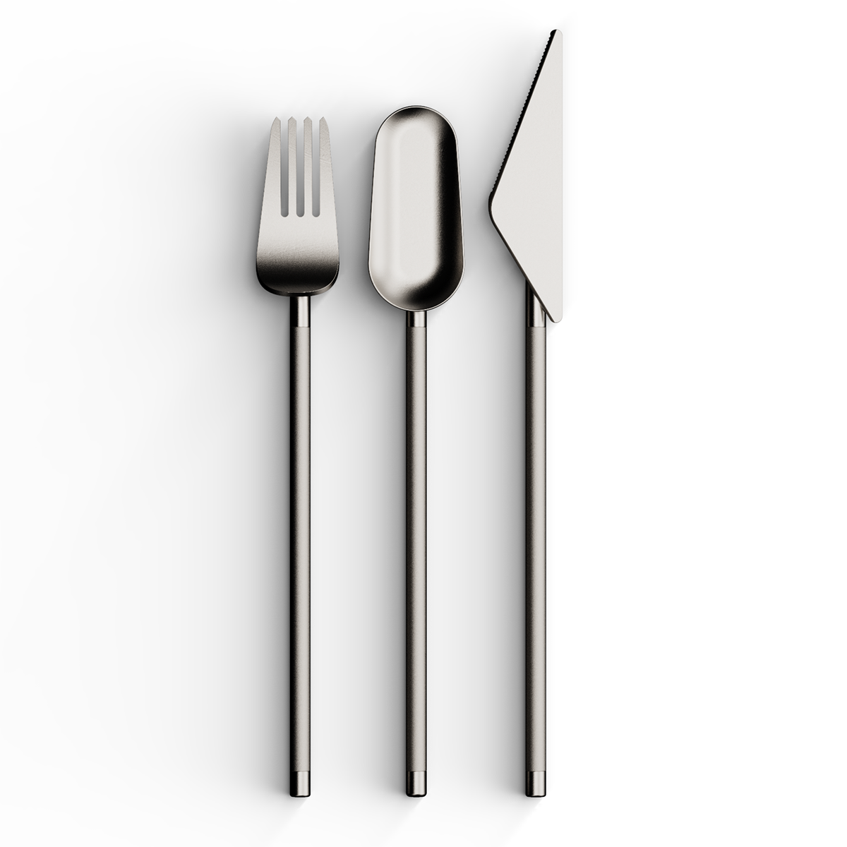Deconstruction tableware，knife and fork，Deconstruction concept，
