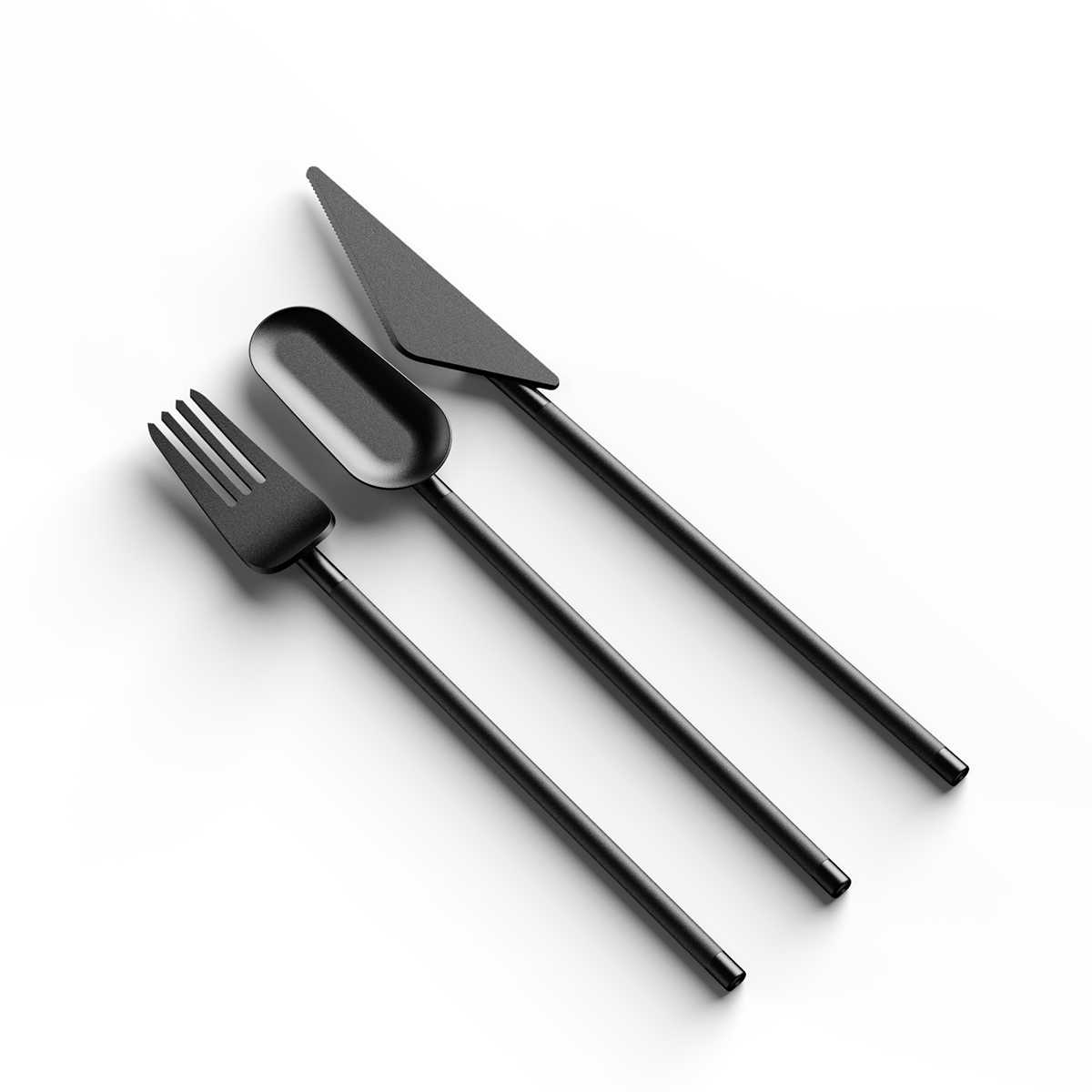 Deconstruction tableware，knife and fork，Deconstruction concept，