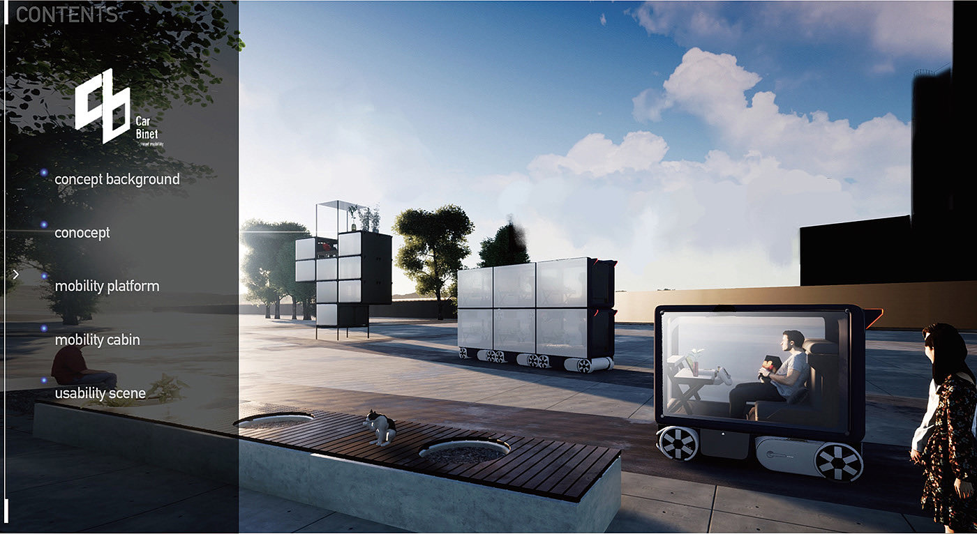 Compressed space，Mobile society，conceptual design，vehicle，