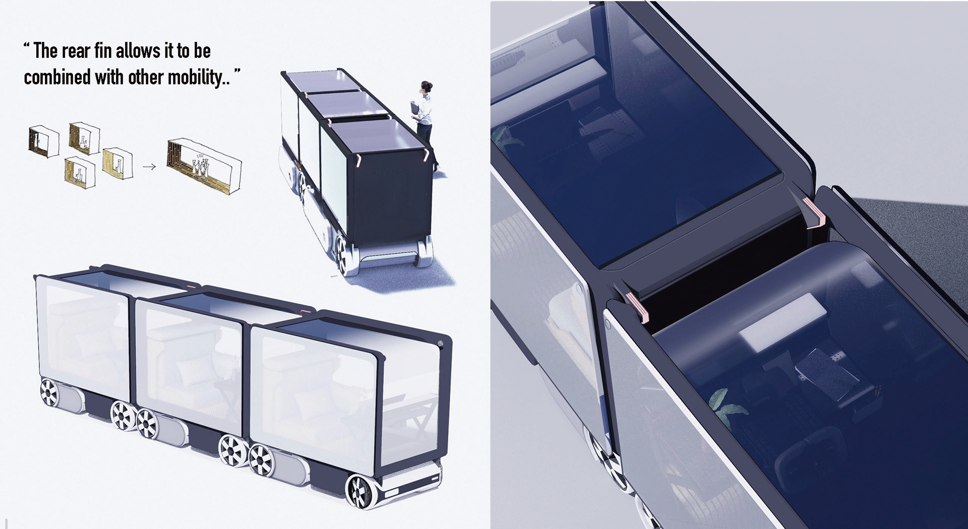 Compressed space，Mobile society，conceptual design，vehicle，