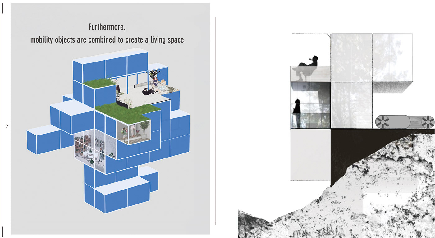 Compressed space，Mobile society，conceptual design，vehicle，