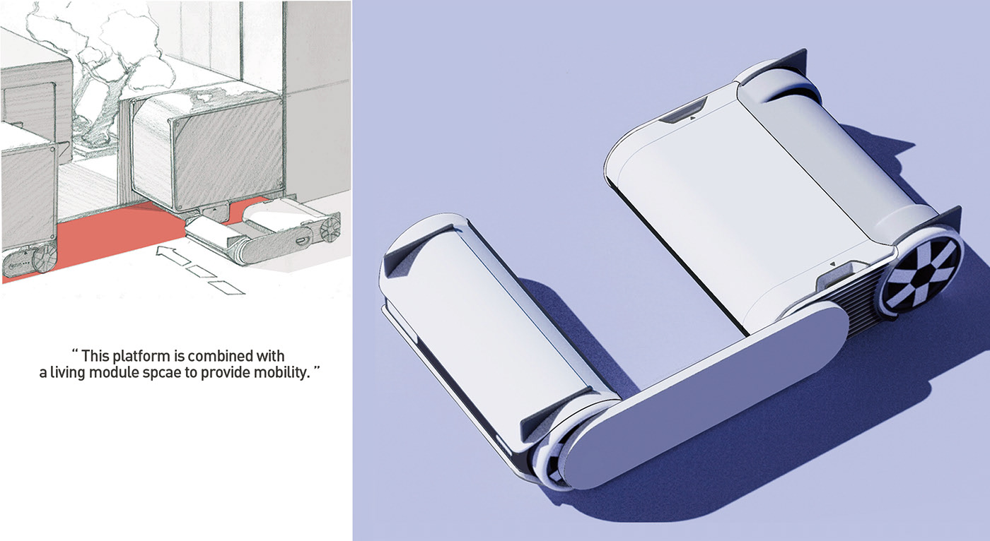 Compressed space，Mobile society，conceptual design，vehicle，