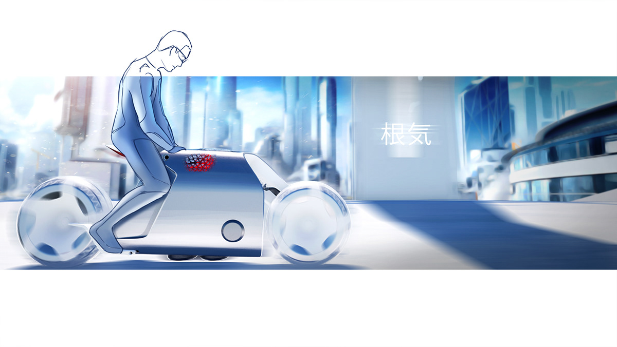 Automatic electric vehicle，PULSE，Future electric vehicle，motorcycle，