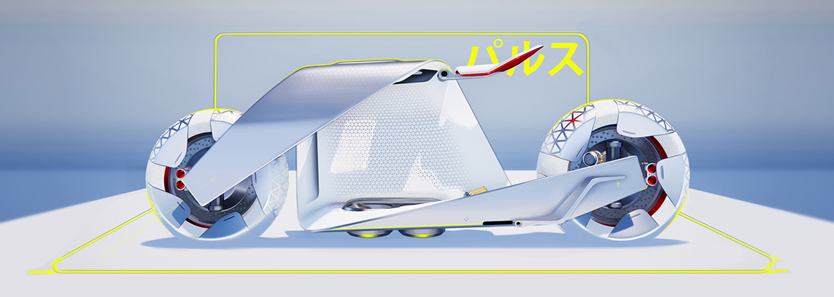 Automatic electric vehicle，PULSE，Future electric vehicle，motorcycle，