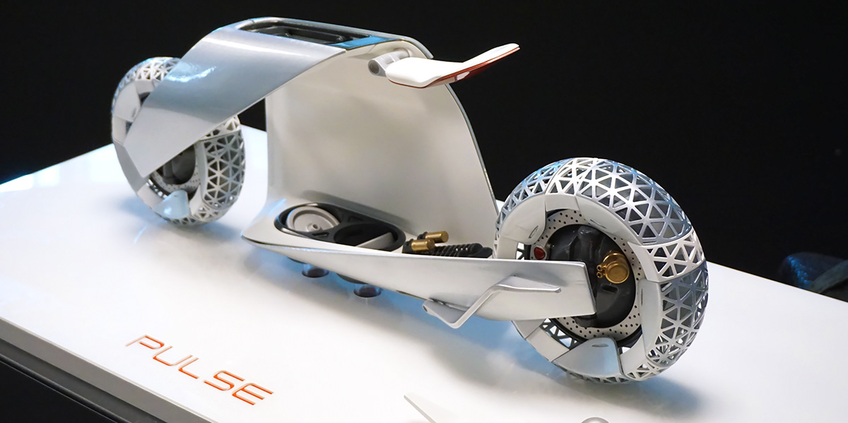 Automatic electric vehicle，PULSE，Future electric vehicle，motorcycle，