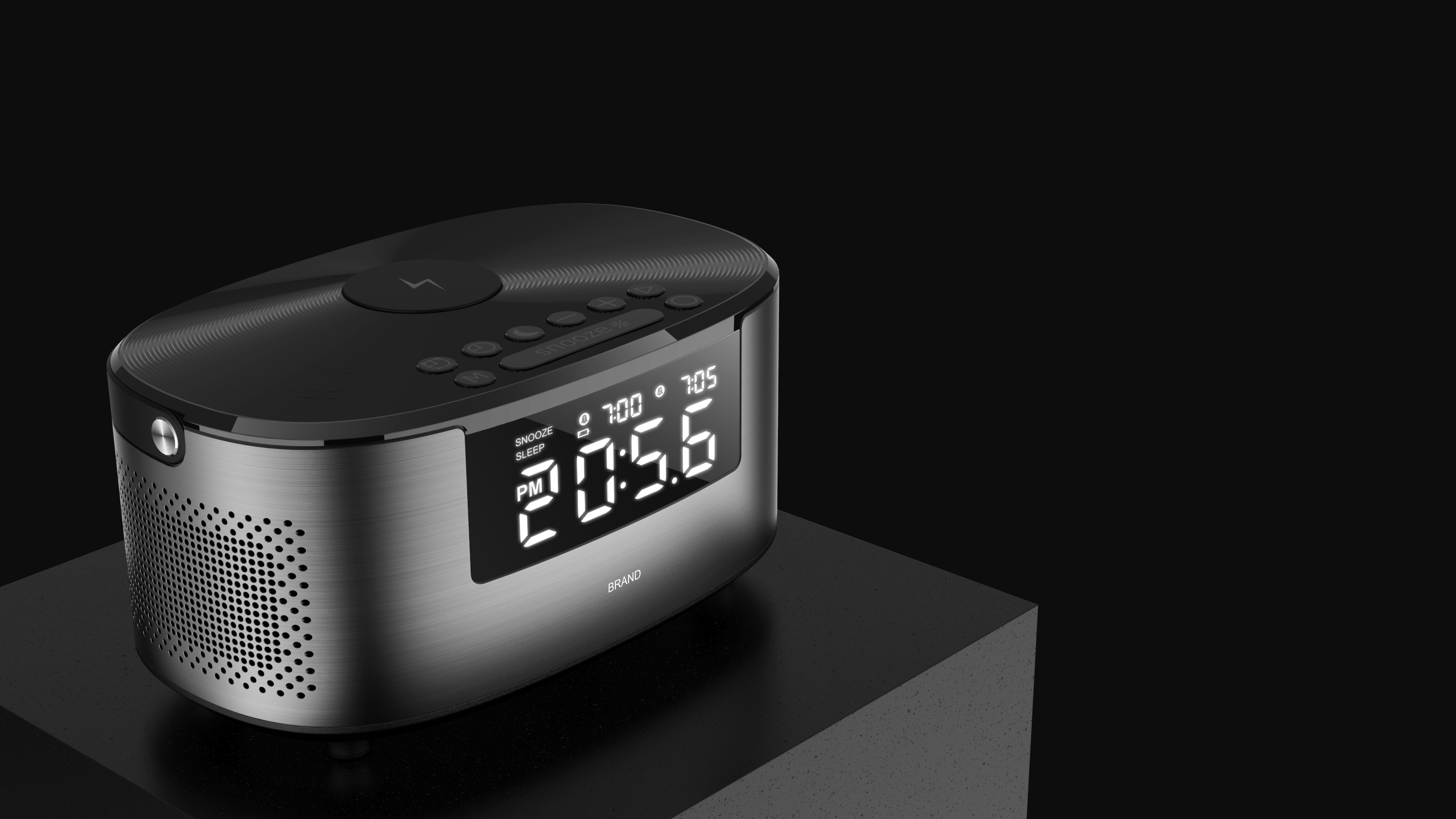 Wireless charging，Clock，alarm clock，loudspeaker box，Bluetooth，