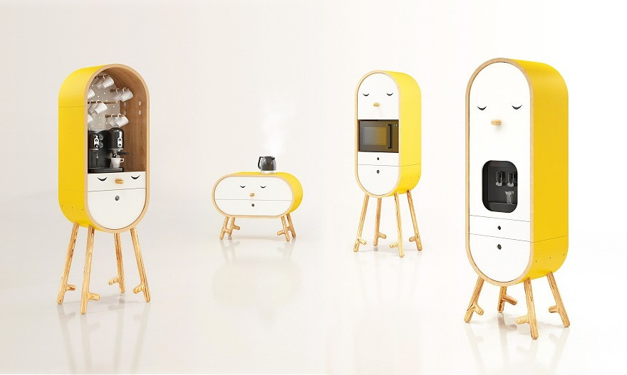 furniture design ，Lockers，originality，smile，industrial design，office，