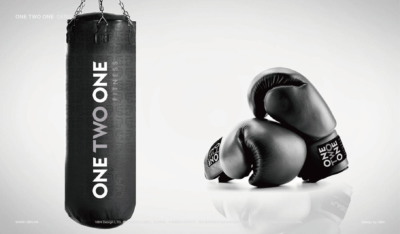 one，two，Fitness brand，VI image design，space design ，