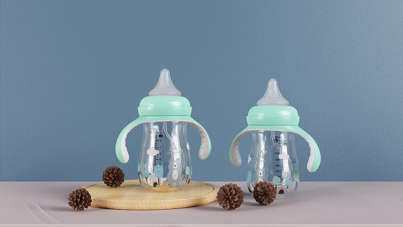 Bottle scene matching render set，