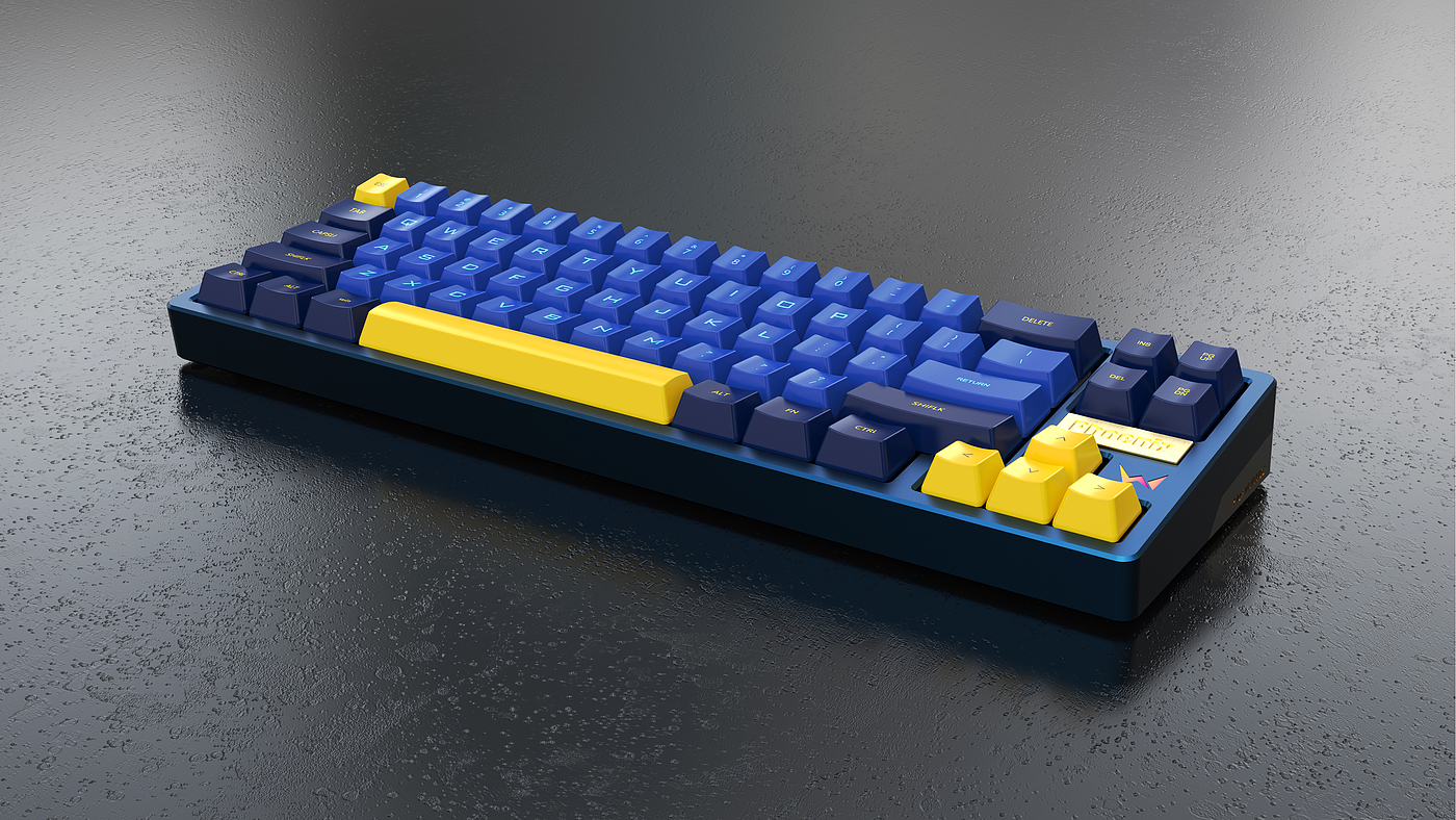 Mechanical keyboard color matching rendering，Mechanical keyboard color matching rendering，