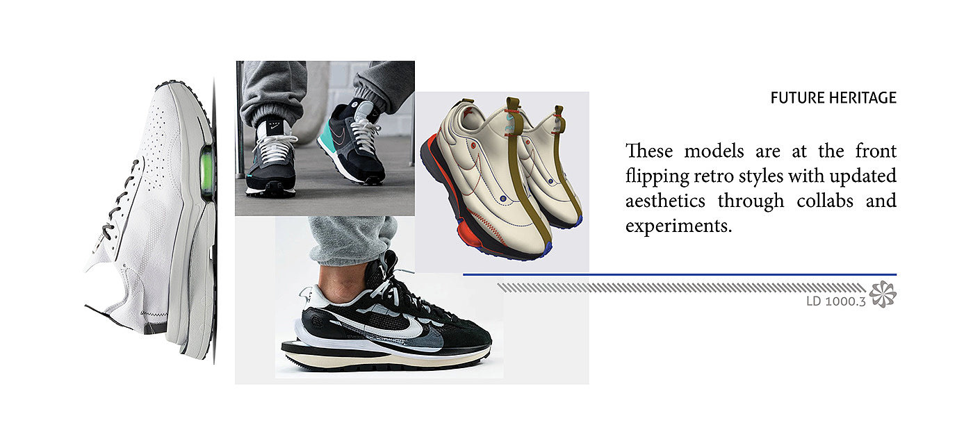 Nike LD1000.3，footwear design ，fashion，Hand drawn，