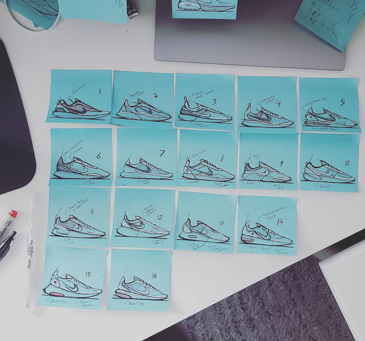 Nike LD1000.3，footwear design ，fashion，Hand drawn，