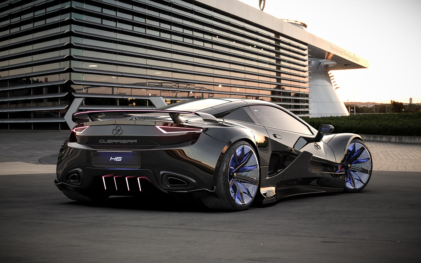 Sports car，H6 guerrillas，6-cylinder / 3-hydrogen battery，