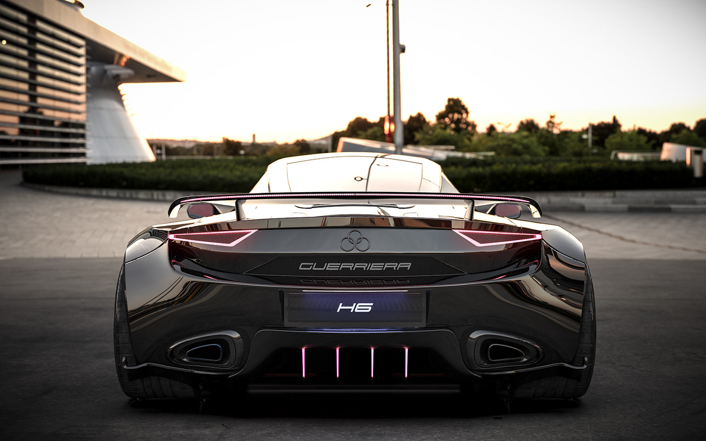 Sports car，H6 guerrillas，6-cylinder / 3-hydrogen battery，