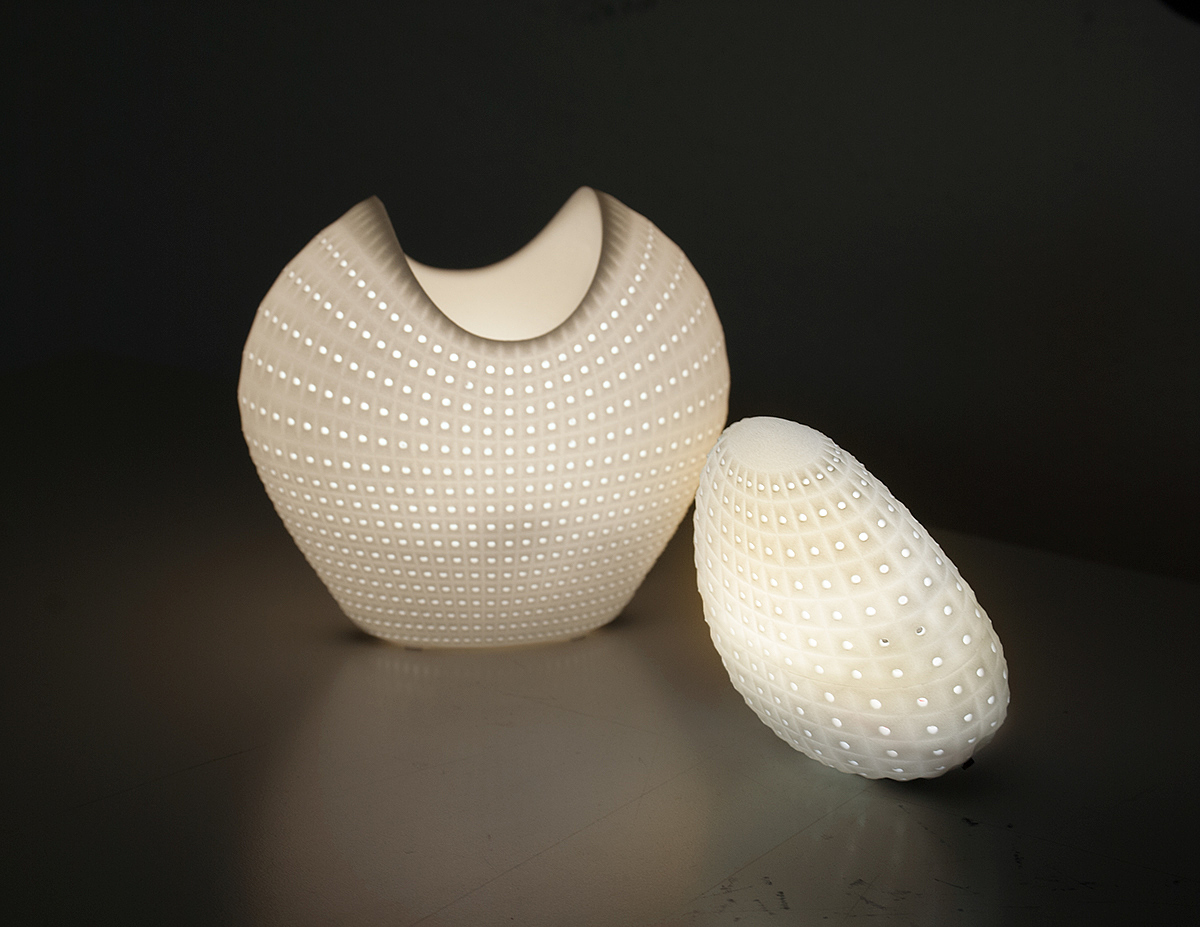 Cactus lamp，white，Lamp design，