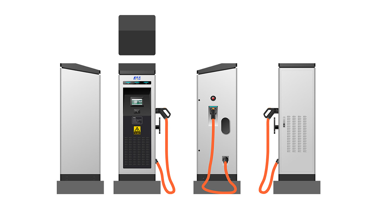 Design of floor mounted charging pile; Charging pile design，