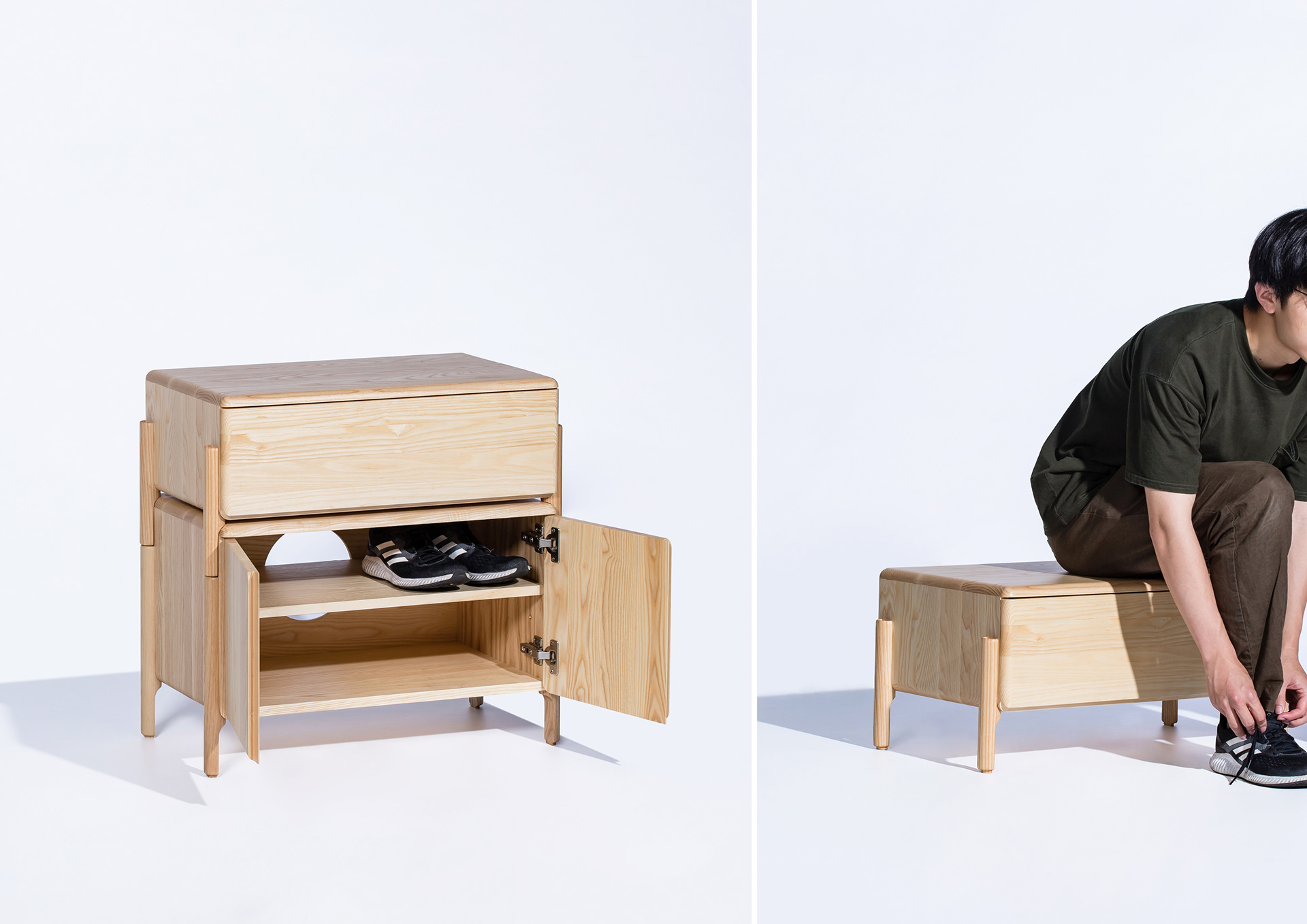 Moon combination cabinet，solid wood，Multiple combinations，