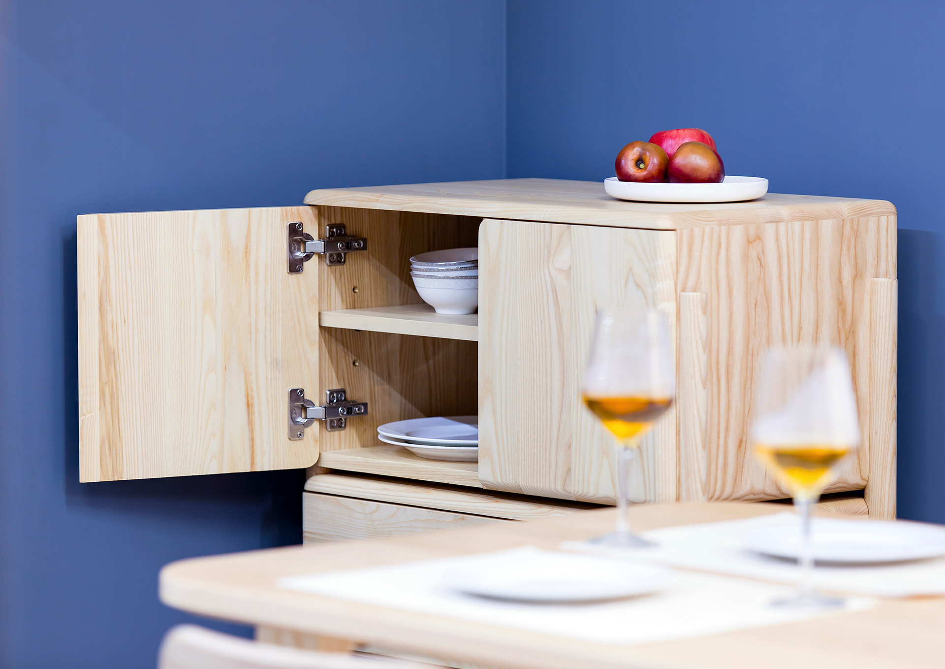 Moon combination cabinet，solid wood，Multiple combinations，