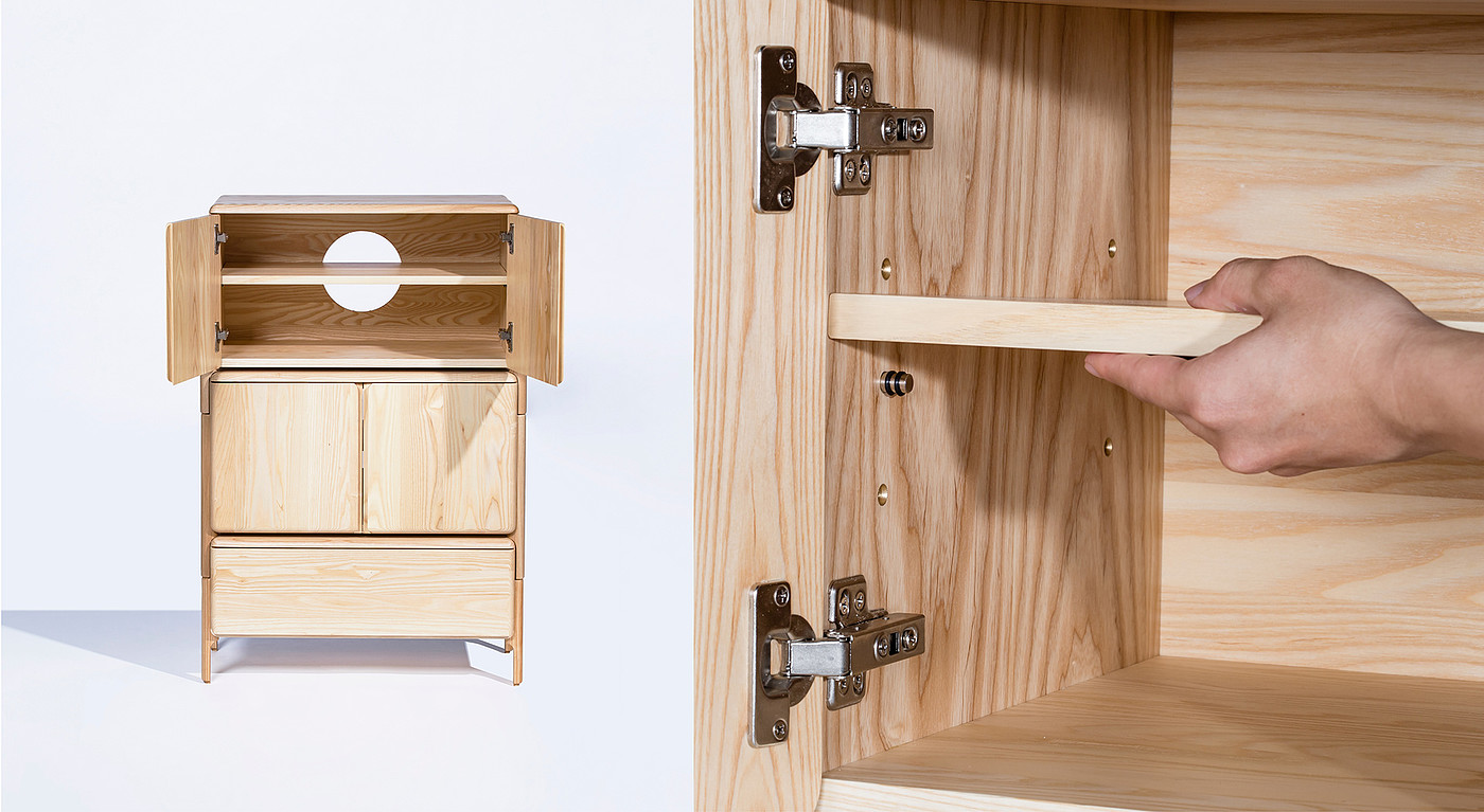 Moon combination cabinet，solid wood，Multiple combinations，