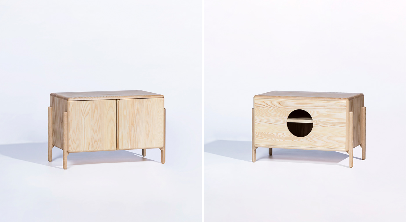 Moon combination cabinet，solid wood，Multiple combinations，