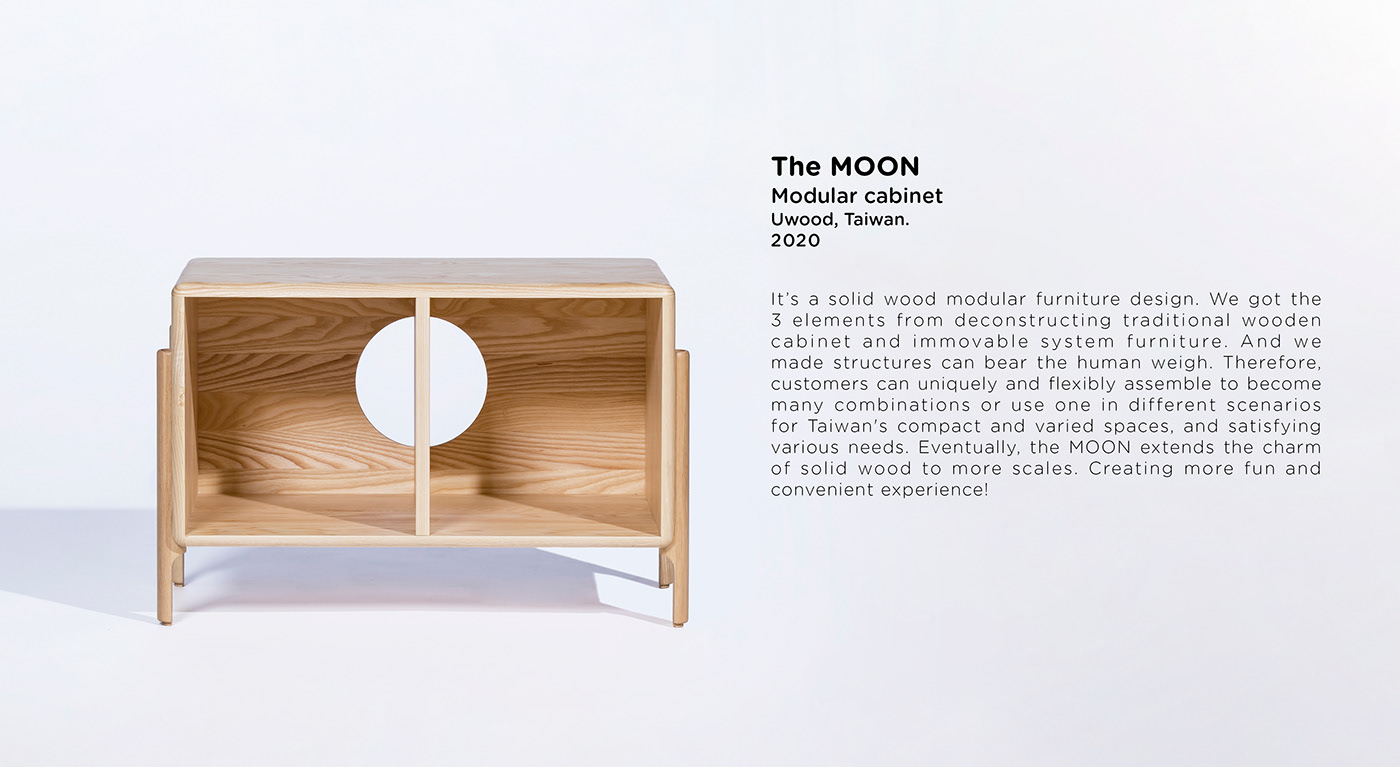 Moon combination cabinet，solid wood，Multiple combinations，