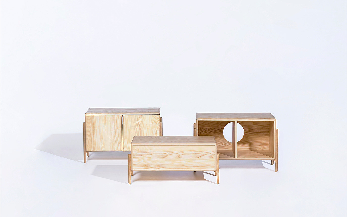 Moon combination cabinet，solid wood，Multiple combinations，